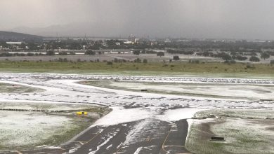 Photo of Vientos de 90 km/h y granizo afectaron el aeropuerto de Querétaro