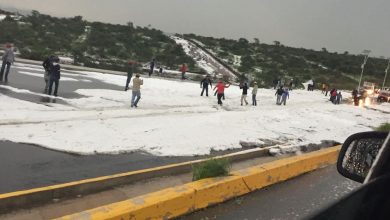 Photo of Granizo afectó la autopista federal 57 en Querétaro