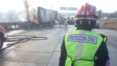 Photo of Tractocamión ardió sobre la 57