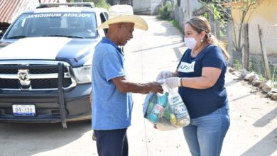 Photo of Marina Ponce entrega apoyos alimentarios en comunidades